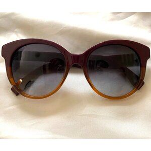 FENDI Buoch Dark Havana Sunglasses, Brown gray Gradient